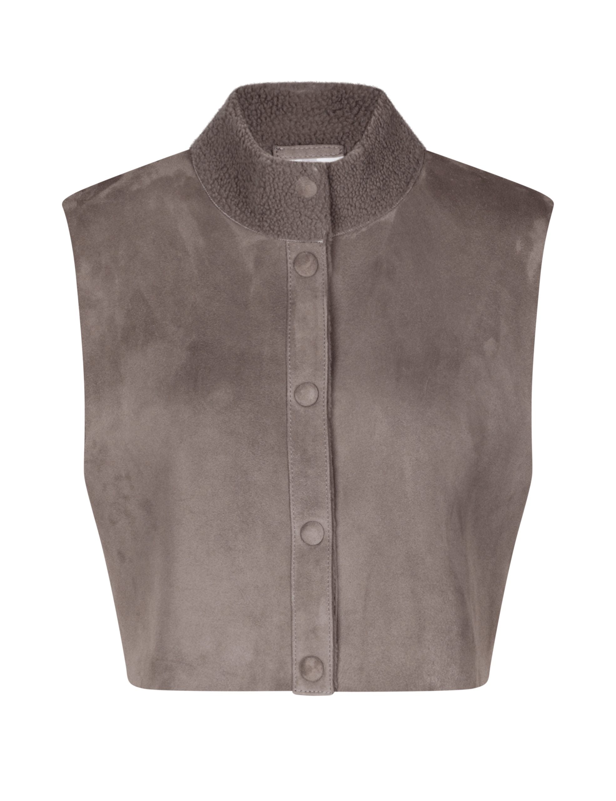 RAIN - Grey Curly Suede